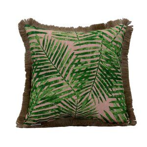 Allen + Roth  Floral Palm Leaf Square Throw Pillow